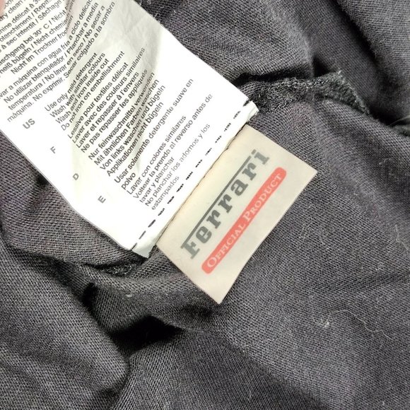 Puma Ferrari Campione Classic 1960s F1 Racing Graphic Black Mens Large T-Shirt - Picture 10 of 11